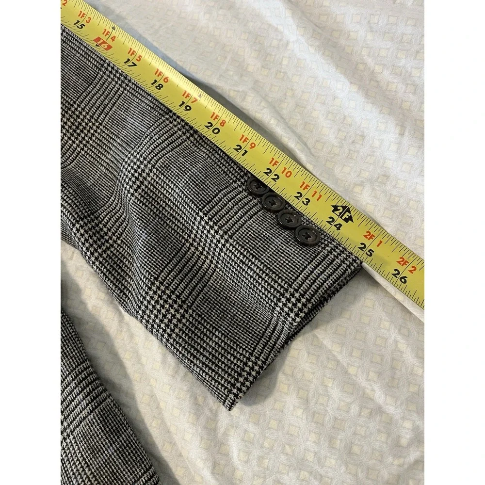 J.Crew Ludlow Blazer British Moon Fabric Jacket Glen Plaid Prince Of Wales 36R